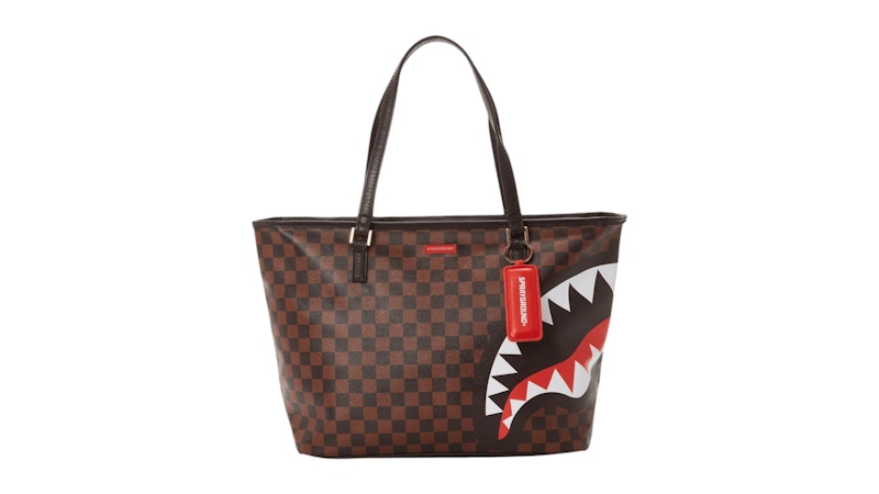Sprayground Checks In Camoflauge Tote Multicolor