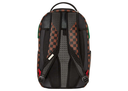 Sprayground Chenille Sip Romeo Air Italia Shark Backpack Brown
