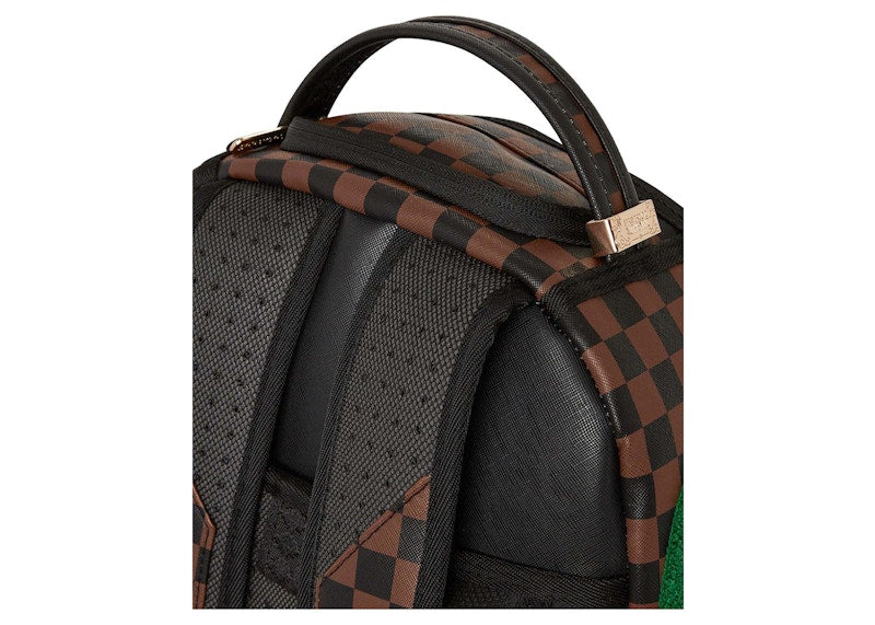 Sprayground Chenille Sip Romeo Air Italia Shark Backpack Brown