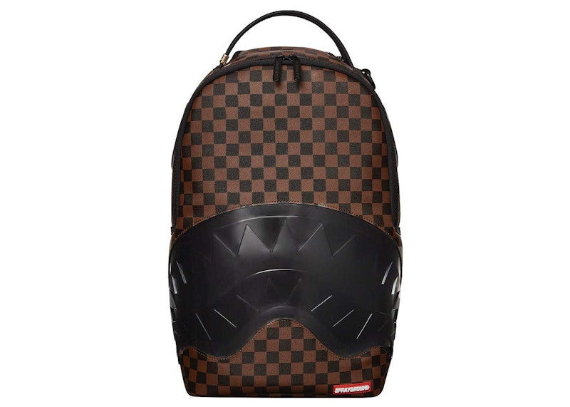 Sprayground Clear Rubber Sharks In Paris DLXSV Backpack Brown/Black