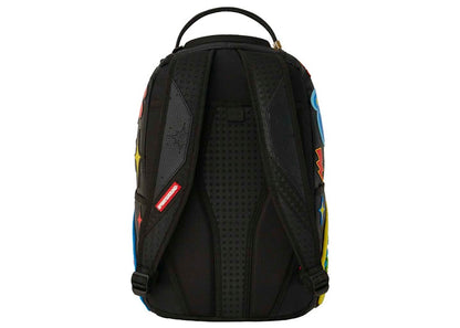 Sprayground Colorful Money Bear Cheneille DLXSV Backpack Black/Green