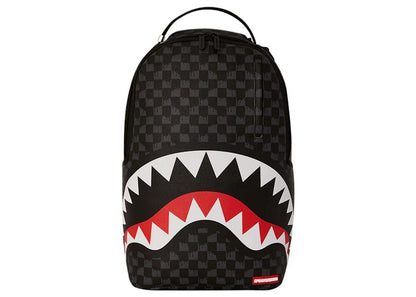 Sprayground Drip Check Shark Backpack Black