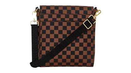 Sprayground Exterior Gold Zip Pocket Sharks In Paris Messenger Sling Bag Multicolor