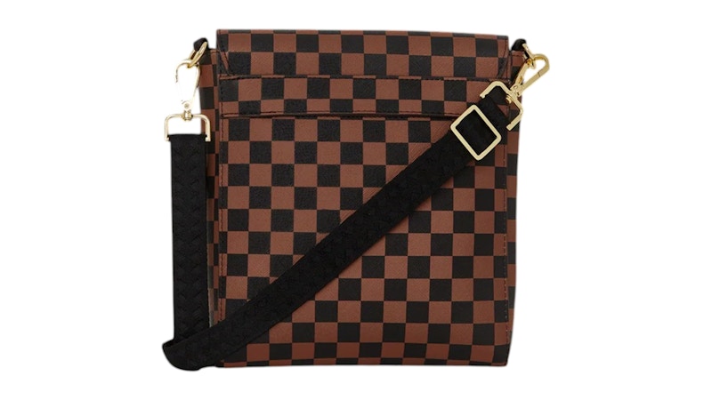 Sprayground Exterior Gold Zip Pocket Sharks In Paris Messenger Sling Bag Multicolor