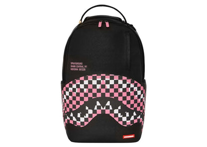 Sprayground Fly Knit Mouth DLX Satin Backpack Black/Pink