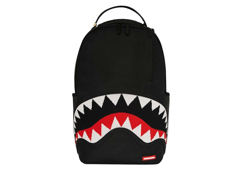 Sprayground Fly Knit Mouth DLX Satin Backpack Black/Red