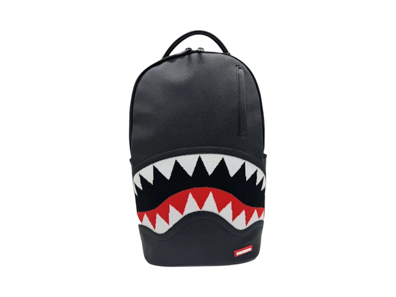 Sprayground Fly Knit Mouth DLX- Satin Backpack Black