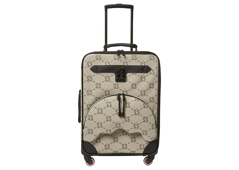 Sprayground Getaway Money Soft Carry-On Luggage Beige/Black