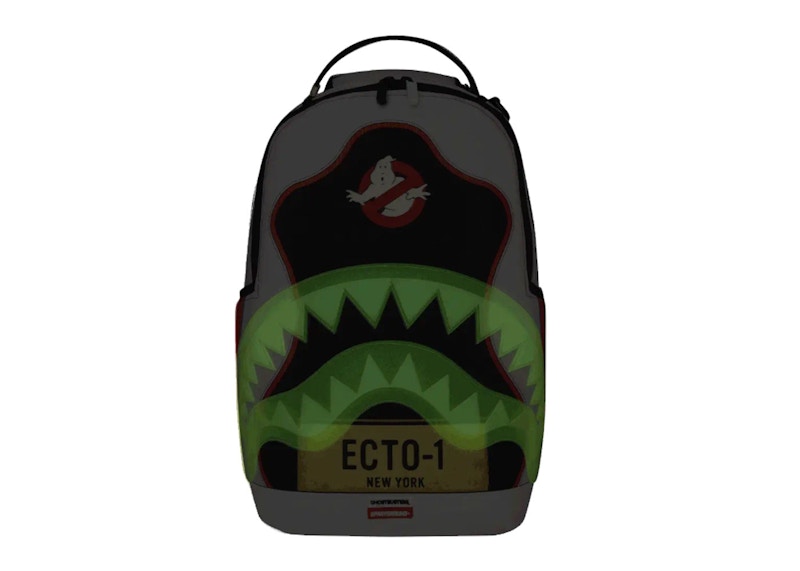 Sprayground Ghostbusters Ecto Shark Backpack White