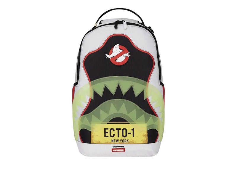 Sprayground Ghostbusters Ecto Shark Backpack White