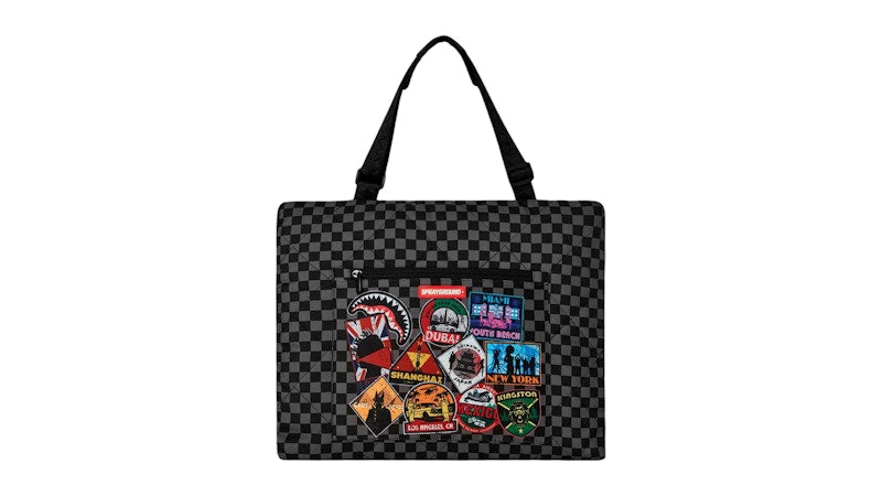 Sprayground Global Mogul Unlimited Miles Packable Beach Mat Blanket Water Resistant Convertible Tote Multicolor