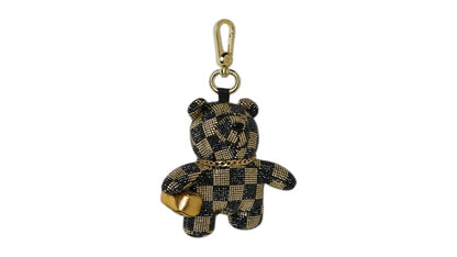 Sprayground Goldheart Shark Drip Bear Cub Keychain Multicolor