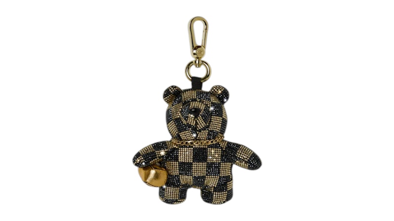 Sprayground Goldheart Shark Drip Bear Cub Keychain Multicolor