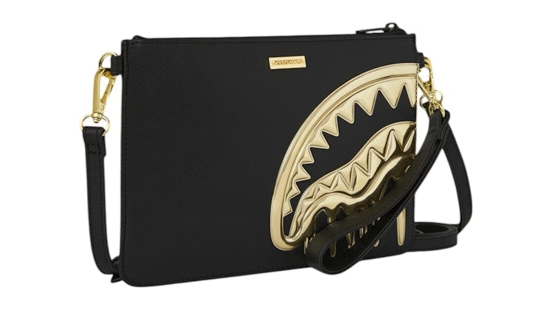 Sprayground Goldheart Shark Drip Crossover Clutch Bag Multicolor