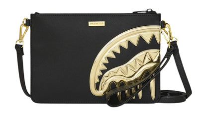 Sprayground Goldheart Shark Drip Crossover Clutch Bag Multicolor
