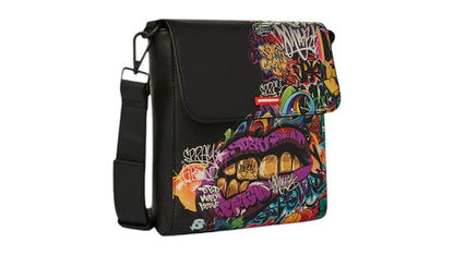 Sprayground Half Graf Lips Messenger Bag Multicolor