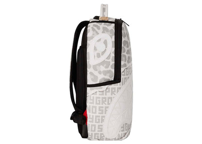 Sprayground Leopard Burner Embossed DLXSV Backpack White/Grey