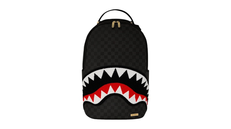 Sprayground Lights Out Sharks In Paris Chenille Shark Backpack Multicolor