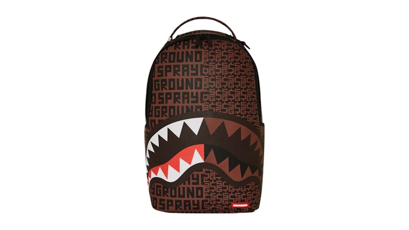Sprayground Money Shark Split Backpack Brown