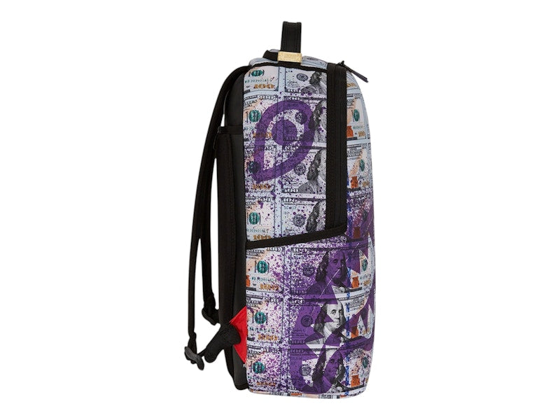Sprayground Money Splat Backpack Backpack Purple White