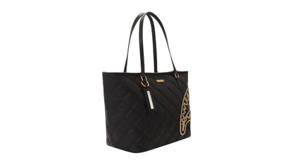 Sprayground Noir Quilt Gold Chain Shark Tote Multicolor