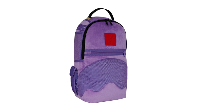 Sprayground Nooo Way!!! A Reversible Backpack Purple Velour To Og Sharks In Paris Backpack Multicolor