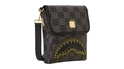 Sprayground Obsidian Stunner A.I.6 Sandflower Collab Large Sling Multicolor