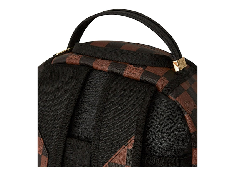 Sprayground Peeking Character Check Backpack Backpack Black Brown