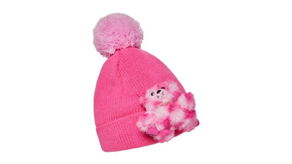 Sprayground Pink Lil Bear Puff Beanie Multicolor