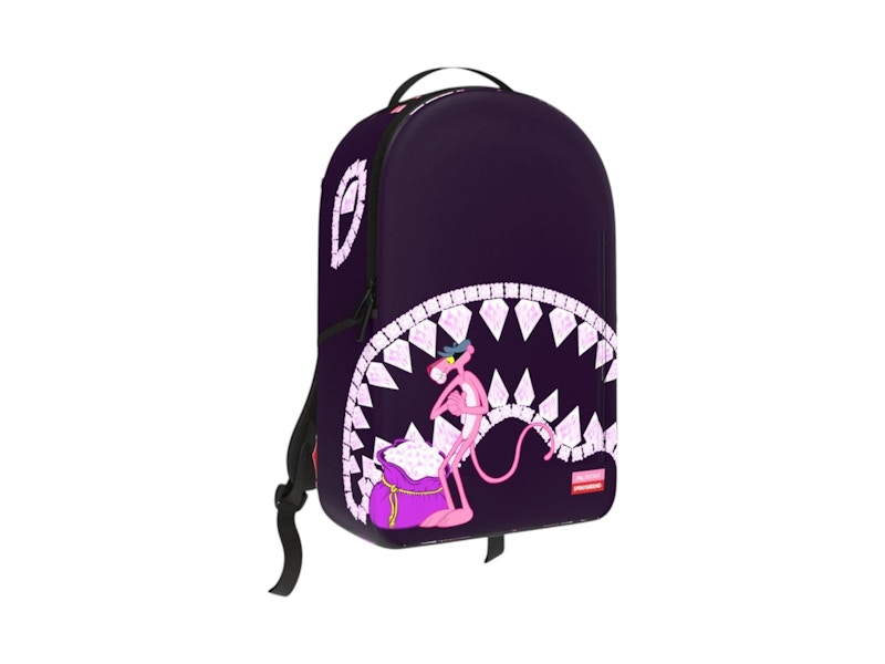 Sprayground Pink Panther Diamond Shark DLXR Backpack Multicolor