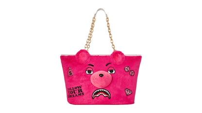 Sprayground Plush Moneybear Tote Pink