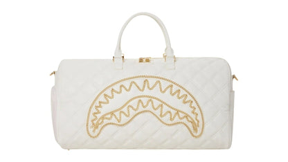 Sprayground Riviera Le Blanc Gold Chain Shark Duffle Multicolor