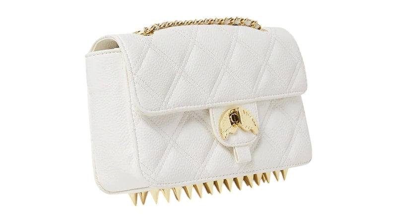 Sprayground Riviera Le Blanc Gold Chain Shark Handbag Multicolor