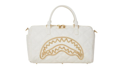Sprayground Riviera Le Blanc Gold Chain Shark Mini Duffle Multicolor