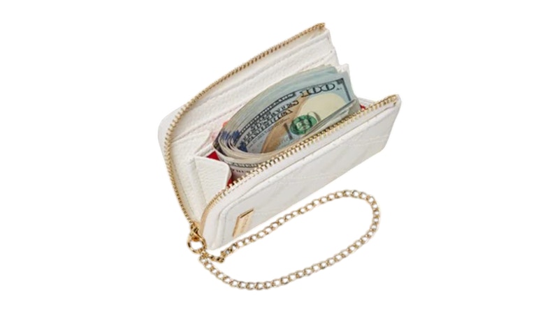 Sprayground Riviera Le Blanc Gold Chain Shark Wallet Multicolor