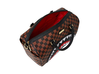 Sprayground Sawtooth Sharks in Paris Mini Duffle Brown