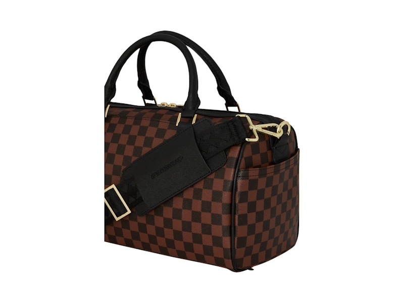 Sprayground Sawtooth Sharks in Paris Mini Duffle Brown