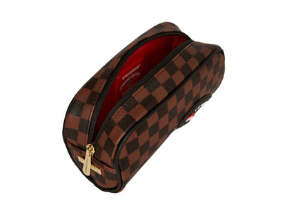 Sprayground Sawtooth Sharks in Paris Pencil Pouch Brown