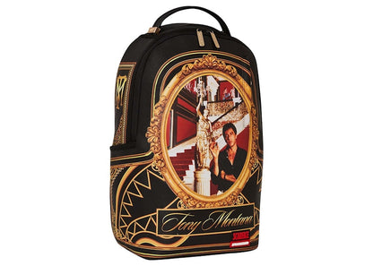 Sprayground Scarface Stairs Tony Montana Backpack Black/Gold
