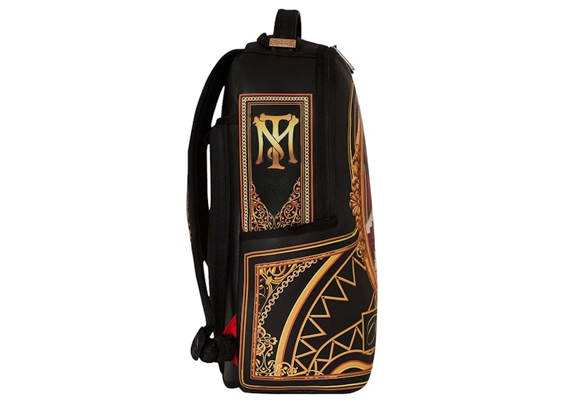 Sprayground Scarface Stairs Tony Montana Backpack Black/Gold