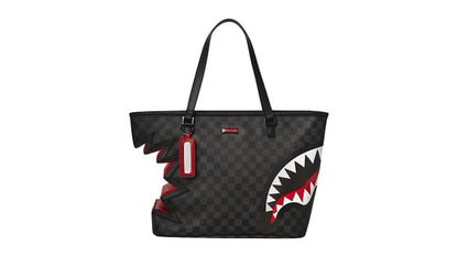 Sprayground Shark Bite Sharks In Paris Tote Grey