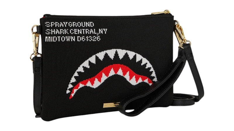 Sprayground Shark Central Aeroflex Crossover Clutch Bag Multicolor