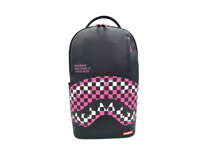 Sprayground Shark Central Breakup Check Sorbet Grey Backpack Multicolor