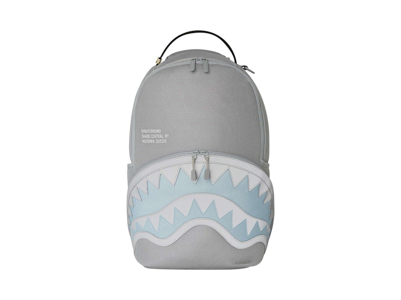 Sprayground Shark Central Mesh DLXS Backpack White
