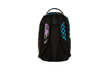 Sprayground Shark Central Stencils DLXSV Backpack Black/Purple