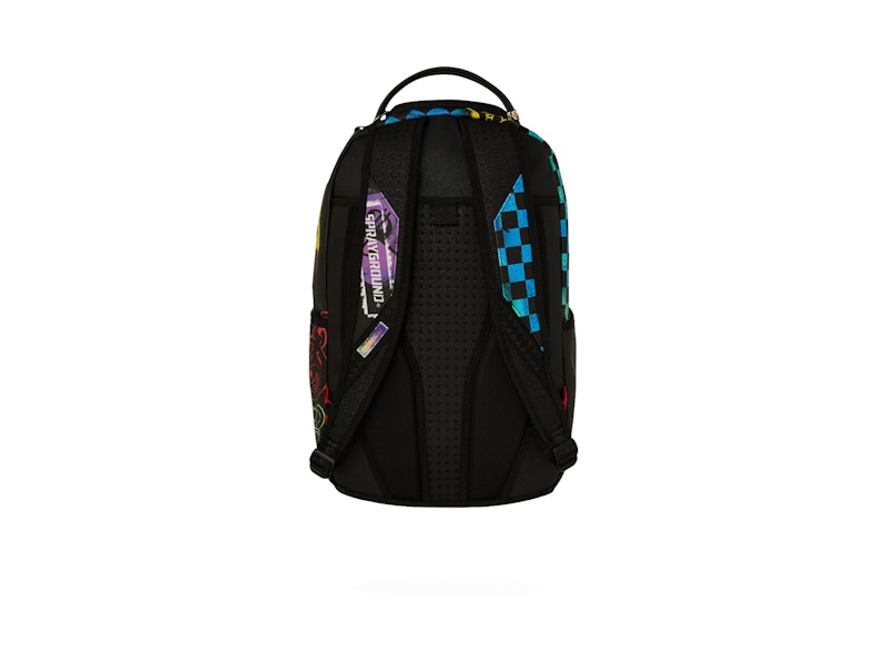Sprayground Shark Central Stencils DLXSV Backpack Black/Purple