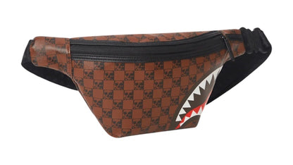 Sprayground Sharks And Skulls Savvy Crossbody Multicolor