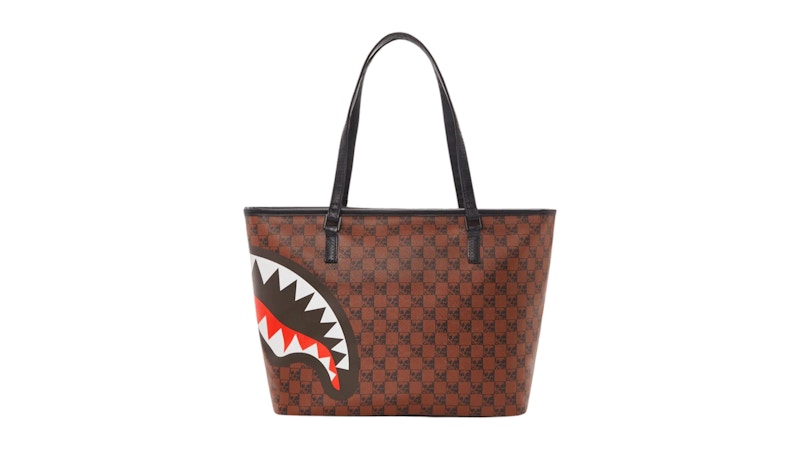 Sprayground Sharks And Skulls Tote Multicolor
