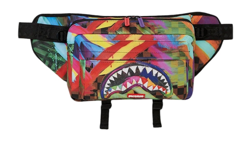 Sprayground Sharks In Paris City Streaks Cargo Crossbody Multicolor