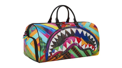 Sprayground Sharks In Paris City Streaks Duffle Multicolor
